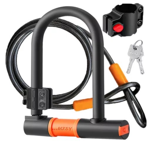 Shaped bike lock with - lock,