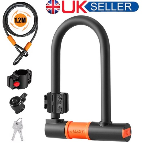Shaped bike lock with - lock,