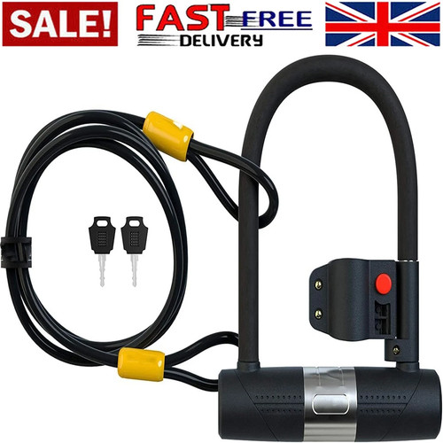 Shaped bike lock with - u,