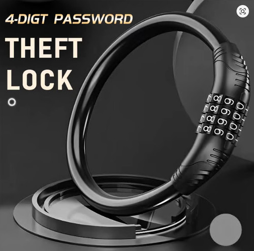 Bike chain lock digit - bike, 4