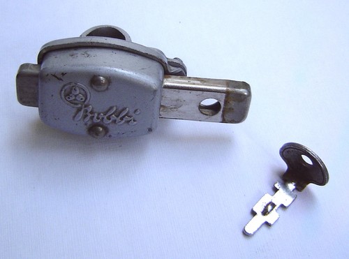 Vintage bobbi bicycle lock - bicycle,