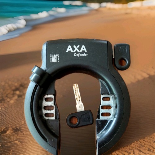 Heavy bike lock axa - lock,