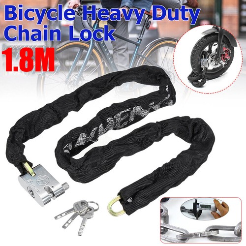 Long bike lock chain - 1.8m,