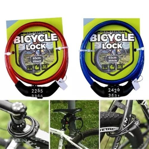 Bike lock cable combination - bike,