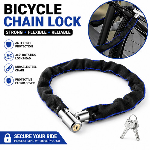 Bike lock chain - lock, heavy