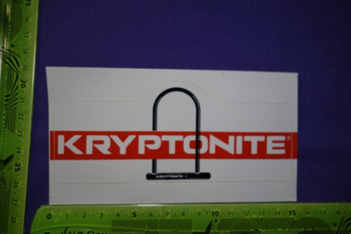 Old sticker bike lock security