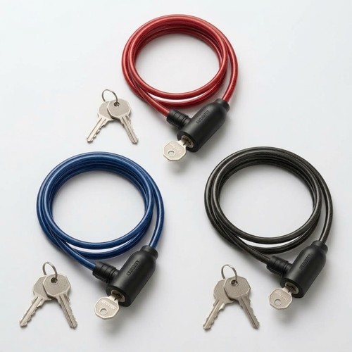 Bike cable lock with - lock,