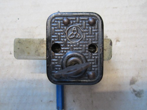 Old antique bicycle lock - antique, with
